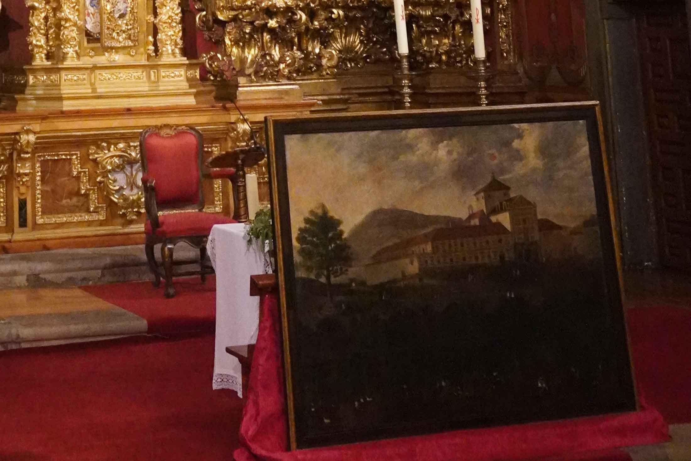 Restauración del lienzo del siglo XVII de la “Vista de la Taconera y Recoletas de Pamplona”